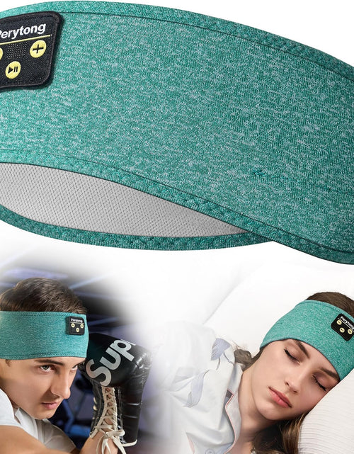Load image into Gallery viewer, Sleep Headphones Wireless, Bluetooth Sports Headband Headphones with Ultra-Thin HD Stereo Speakers Perfect for Sleeping,Workout,Jogging,Yoga,Insomnia, Air Travel, Meditation (Green)
