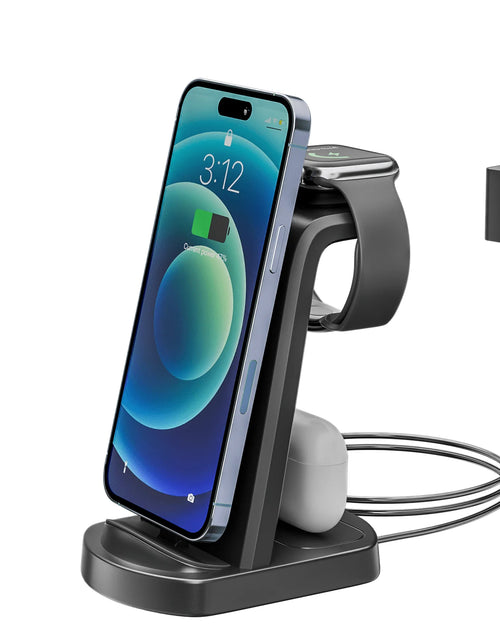 Load image into Gallery viewer, Charging Station for Apple Multiple Devices, 3 in 1 Fast Charging Dock Stand for Iphone 14 Pro Max/13/12/11/X/8 plus and Airpods 1/2/3/Pro, Wireless Charger for Apple Watch Ultra/8/7/6/Se/5/4/3/2

