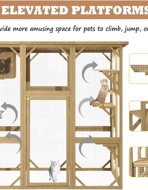 Load image into Gallery viewer, Euretta Indoor/Outdoor Large Waterproof Cat Playpen
