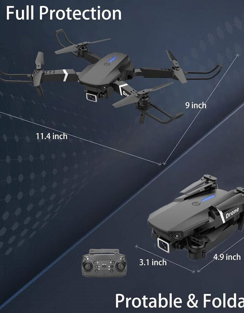 Load image into Gallery viewer, Mini Drone with Camera HD 1080P Foldable Quadcopter with 1 Battery - Black
