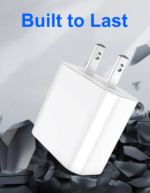 Load image into Gallery viewer, 2Pack 20W Type C Charger Block with 6Ft USB C to L Cable, PD Fast Charger Compatible with Iphone, Ipad, Ipod
