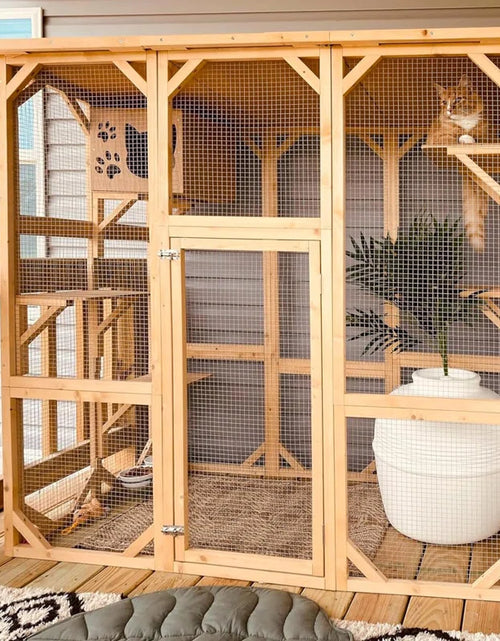Load image into Gallery viewer, Euretta Indoor/Outdoor Large Waterproof Cat Playpen

