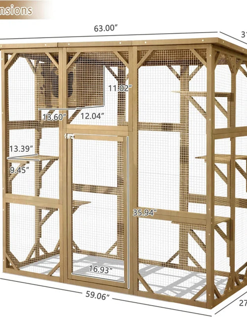 Load image into Gallery viewer, Euretta Indoor/Outdoor Large Waterproof Cat Playpen
