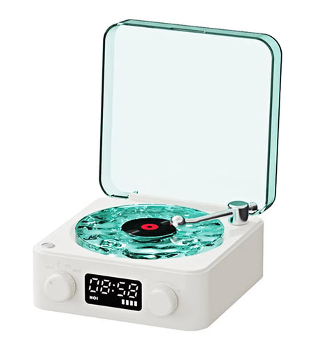 Mini Retro White Noise Bluetooth Speaker Portable Vintage Sleep Aid Bluetooth Speaker Subwoofer with RGB Light Support TF Card